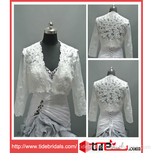 Long Sleeves Lace Wedding Bolero Jacket (AS2137JKB)